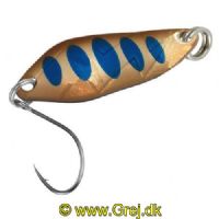 4250203344739 - FTM Fishing Tackle Max Skeblink Strike 2.1g - Sølv med blå striber og brun ryg