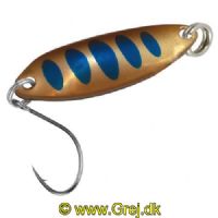 4250203344869 - FTM Fishing Tackle Max Skeblink Tango 1.8g - Sølv med blå streger med brun kant