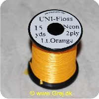 5704041101430 - UNI-Neon Floss - Lt. Orange - 15 yards - Neon 2ply