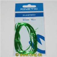 5707461313049 - Kinetic - Silketråd til at fange hornfisk med - Grøn - 10 tråde pr. pakke