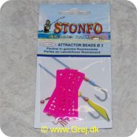 8028651014728 - Stonfo attractor fluorecerende gummi beads (øjne) - 3mm - Pink