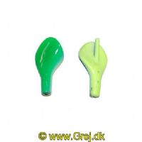 9125 - Lollipop gennemløber - Gul/Grøn - UL - 1.5g  - Snor rundt om sig selv