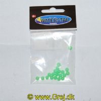 92002 - Waterstar bløde perler - 5 mm - Selvlysende grøn - 20 stk
