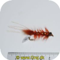 FL00631 - Seatrout Flies 2 - UF Orange Frede - str. 6 - Farve: Orange med brun hale