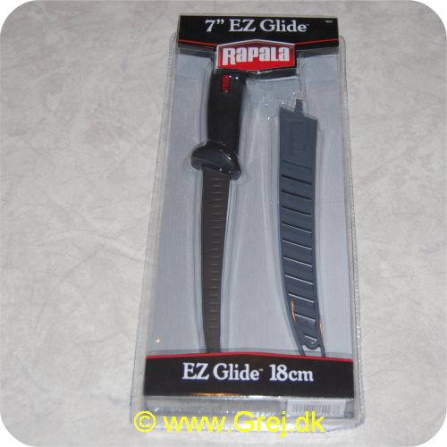 022677154237 - Rapala EZ Glide fillet kniv - 18 cm - Specialkniv - Scalloperet (hulslebet) klinge gør. at filleten let falderfra kniven