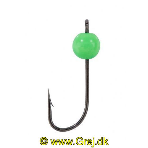 4005652819303 - Trout Collector, krog med tungstenshoved - Vægt:1.3g. - Farve:Grøn - 001 6062 130<br>Very sharp hooks with extra large eye and wide bend. Due to the extra large diameter of the eye, the hook can move freely even when using a snap. The extra large bend stands out in good distance to the bait and ensures a top rate of hooked fish.