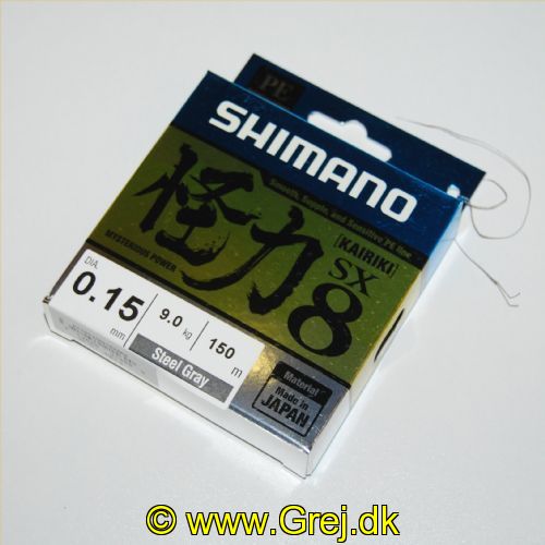 712649215690 - Shimano Kairiki SX8 0.15mm - Farve: Steel Gray - Brudstyrke:9 kg - 150 meter
<BR>
Dette er en glat og støjfri line som er virkelig god til UL fiskeriet.