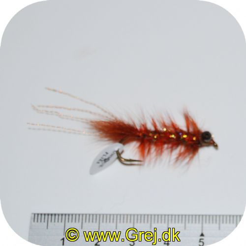 FL00631 - Seatrout Flies 2 - UF Orange Frede - str. 6 - Farve: Orange med brun hale