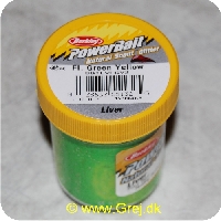 028632551325 - PowerBait med glimmer - FLUORESCENT GREEN YELLOW med lever