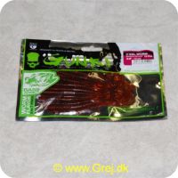 3297830325992 - Gunki C EEL worm 10 cm - 15 stk - Brun oil rød
