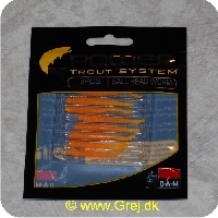 4044641093225 - Power Trout system Ball Head Worm - 8 stk - Goldfish