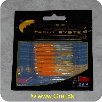 4044641093362 - Power Trout system Long Tail  Worm - 8 stk - Goldfish