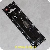 5704241000519 - Innovativelures Wriggle Tail - Str. 2/4,7 gram - Sølv med sort hale