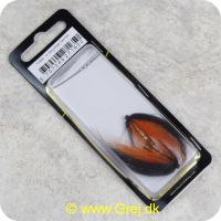 5707549271650 - Unique Flies - 2 stk. pakke - Black Orange Tube Plast 1 tomme