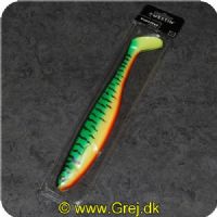 5707549412121 - Westin SHAD TEEZ 270mm Farve: Crazy Firetiger = Grøn. Gul. Rød. med sorte stribe