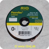 730884221207 - Rio Fluoroflex Freshwater tippet - 0X -0,27mm - 5,4kg - 27,4m - Klar
