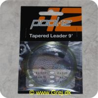 7320734870070 - Pool 12 Tapered Leader 9 fod - 0.13mm - 6X - Forfang