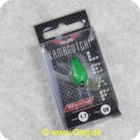 758LF0017B8 - Milo Kamagotchi Leaf - Grøn Skeblink 1.7g - monteret med Carbon krog