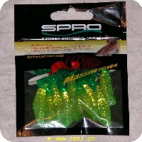 8716851112350 - Spira-Tail jigs - Yellow/Chartreuse - 5.5 cm - 10 stk pr. pakning
