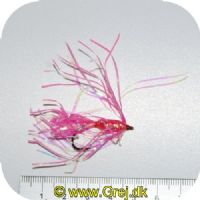 FL00731 - Seatrout UV Flies - Flammen UV - Str. 04 -  Pink/sølv