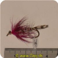 FL00739 - Seatrout UV Flies - Polar Magnus UV - Str. 04 -  Gråbrun med pink tud