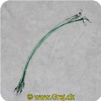 GROENSTAAL23 -  Stålforfang til gedder - Grøn - 23 cm lang - 6 stk