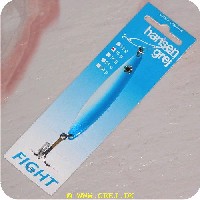 HF15G11 - Fight - 15 g. - blå/hvid fiskeformet