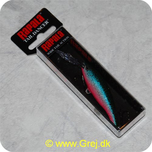 022677136691 - Rapala Deep Tail Dancer - 5cm - 6 gram - Rainbow Trout - Oliven/blå/sølv/pink - Arbejdsdybde: 1.8-2.7m