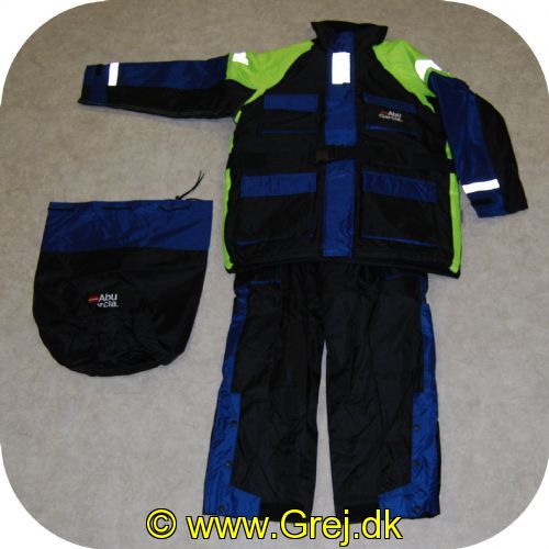 036282910393 - ABU Flotation suit str. XXXL - 2 delt - Flydedragt - Blå/gul/sort - åndbar