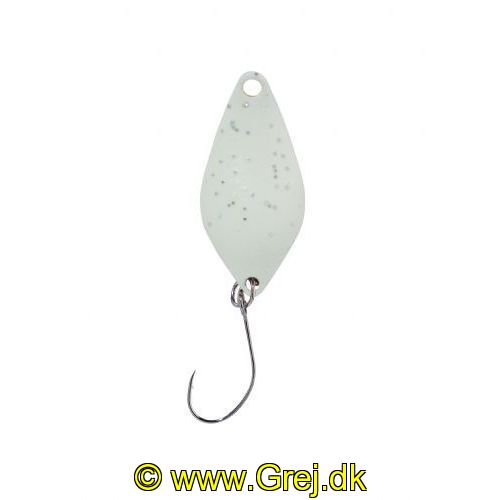 4005652830407 - Pro Staff Series Sunny spoon - 2.5mm. - Vægt:1.4g. - Farve:Pearl-Glitter, UV - 001 6083 007<br>Extra-small and light spoons for fishing in summer when the trout are in the upper layers of water and look-out for small bait. Most colours are on the muted side, which has proved extremely effective on passive fishes.