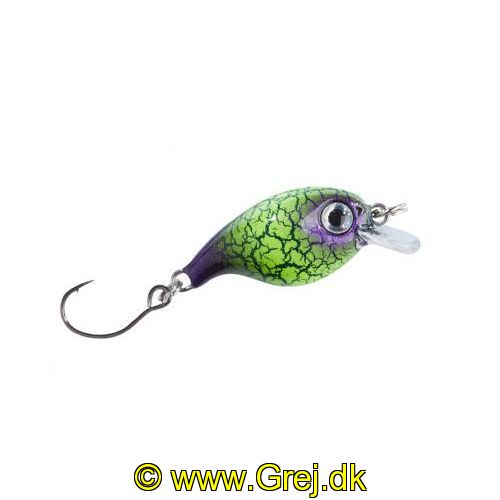 4005652835198 - Trout Attack Thunder wobbler - 30mm. - Vægt:2g. - Farve:Farve C - 001 6093 003<br>Floating trout crank hard bait with cool UV-active colours that bring in the strikes. With rattles in its body. The hook tip has been sharpened chemically.