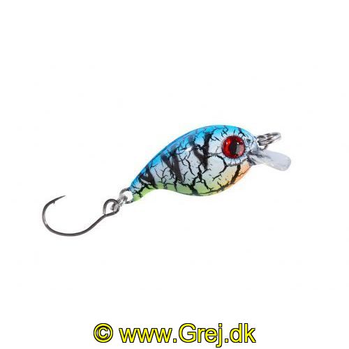 4005652835211 - Trout Attack Thunder wobbler - 30mm. - Vægt:2g. - Farve:Farve E - 001 6093 005<br>Floating trout crank hard bait with cool UV-active colours that bring in the strikes. With rattles in its body. The hook tip has been sharpened chemically.