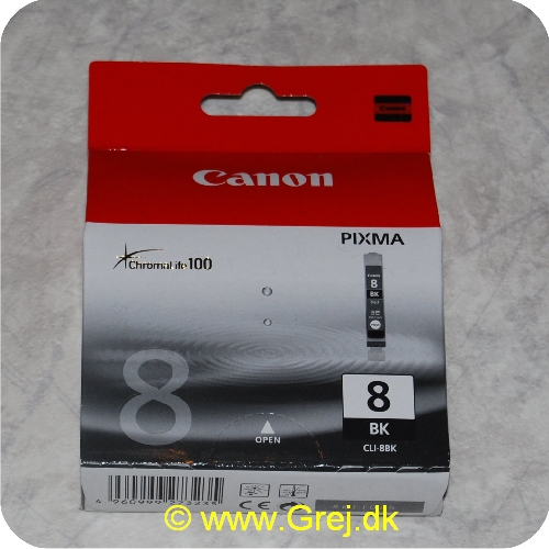 4960999273235 - Canon Pixma - CLI-8BK Black Blækpatron. Passer til flere forskellige modeller.