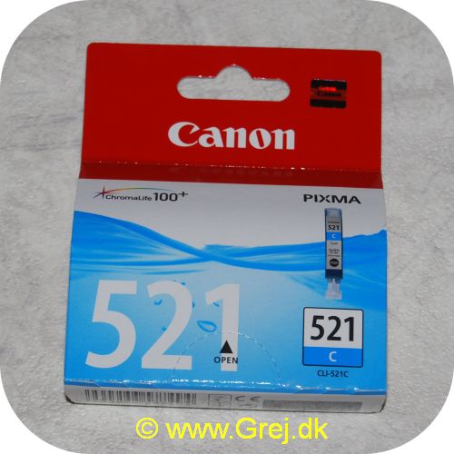 4960999577494 - Canon Pixma - CLI-521C Color Blækpatron. Passer til flere forskellige modeller.