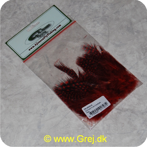 5704041017274 - Guinea Fowl Hackles    Red