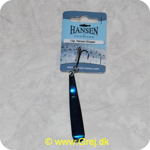 5706301456571 - Hansen Stripper 12 gram - Zulu - Mørkeblå/sort