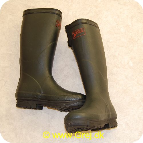 5706301535450 - Eiger Neo-Zone rubber Boots - Str.: 46 - Grøn - 3.5mm Neopren - Håndlavet i naturgummi - Med Slidskant - Udtagelig indersål