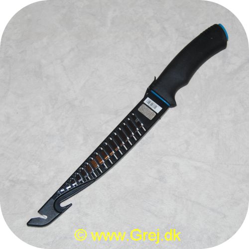 5707549275023 - Kinetic Filletkniv 6 tommer med beskyttelseshylster - På hylsteret er der to slibesteder og en modhage. som kan bruges ved rensning af fiskene