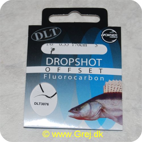 8766633750553 - DLT Dropshot Rig Owner - Owner Offset Worm Widegap Krogstr. 1/0 - Line: 0.35mm - 170cm lang - 5 stk