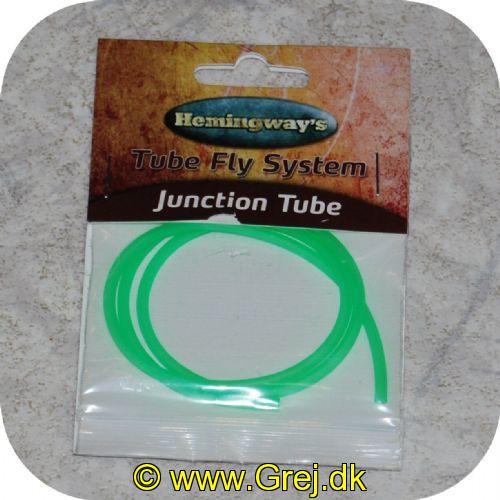 HMGJT3FG - Hemmingways rørflue krogstyr slange - 3mm - 50cm - Lækker blød kvalitet i PVC - Grøn