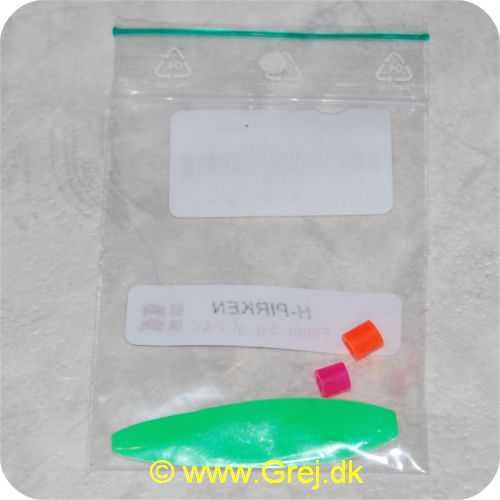 PTFB11GL05 - Gennemløber - Fladbuk - 5 gram - F.Grøn/Hvid Perlemor