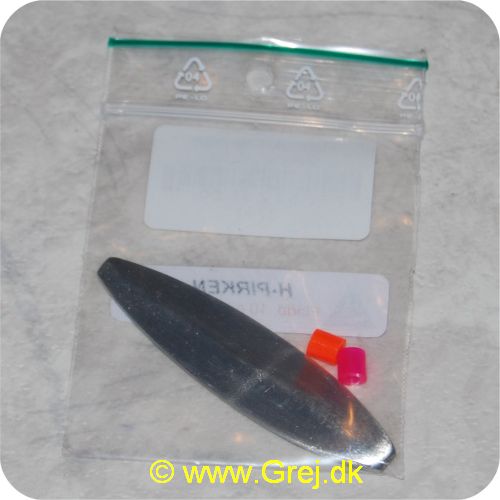 PTFB22UF10 - Gennemløber - Fladbuk - 10 gram - Slebne - Ufarvet (sølv)