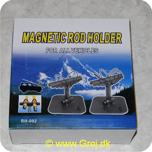 RH002 - Magnetic Rod Holder - Magnetisk stangholder til bil - 2 stk til at spænde stænger fast på taget af bilen