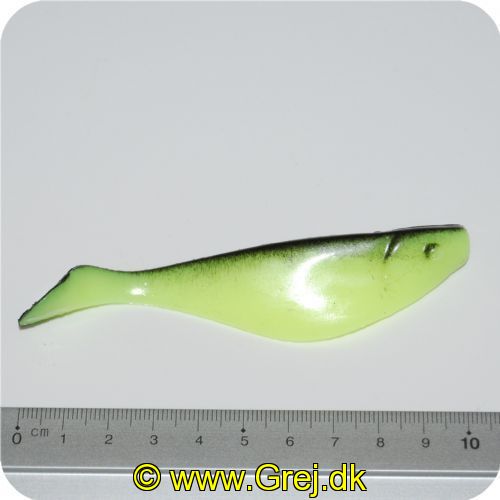 SHAD04 - SHAD 10cm - Farve: Sort/grøn - Under langsom og hurtig indspinning arbejder Duckfin halen lokkende med store udsving -
