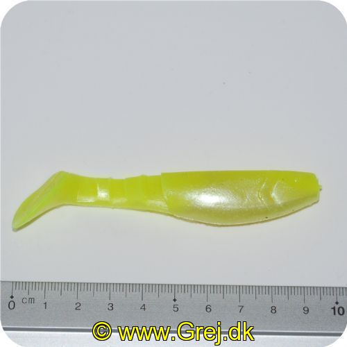 SHAD24 - Shad 9cm/9.1gram - Farve: Gul krop med perlmut mave - Under langsom og hurtig indspinning arbejder halen lokkende med store udsving -