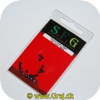 000000000222 - S.F.G gummi perler - Sorte - 3 mm - 20 stk