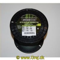 0220216635211 - SpiderWIRE Stealth Smooth - Fletline X8 0,39 mm - 46,3 kg - Moss Green - Pris pr. meter