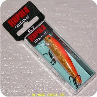 022677000367 - Rapala Original - Gold FL Red - 7 cm. - Flydende (F07GFR)