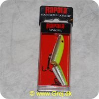 022677016047 - Rapala Countdown Jointed  wobler - 7cm - 8g - Silver Fl chart - synkende