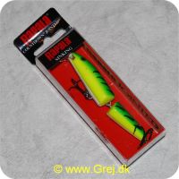 022677016153 - Rapala Countdown Jointed  wobler - 9cm - 11g - Firetiger - synkende - Arbejdsdybde: 1.5-2.5m - Grøn/gul/hvid med sorte streger